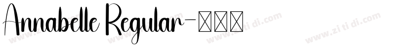 Annabelle Regular字体转换